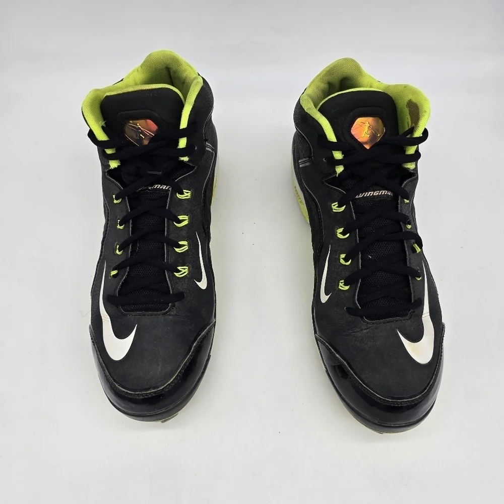 Nike Shoes Men 12 Air Diamond MVP Pro Metal Baseball Cleats Black 616258-017